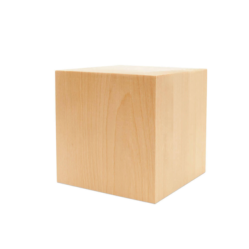 5" Wooden Cube