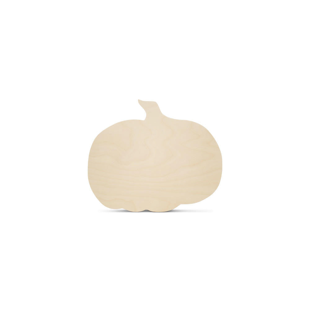 5" Wooden Pumpkin Cutout, 1/4” Thick