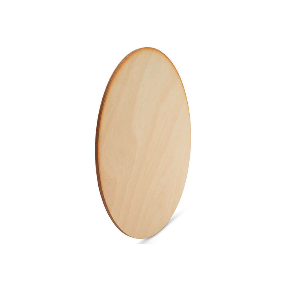 Woodpeckers Crafts 5" x 1/8" Thick, Circle Wooden Cutout, Dark Edged