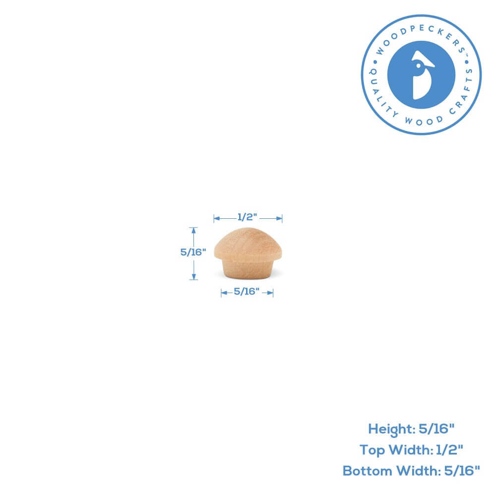 5/16" Maple Button Plug
