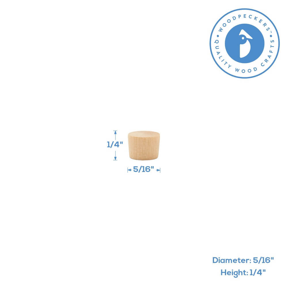 5/16" Maple Flathead Plug