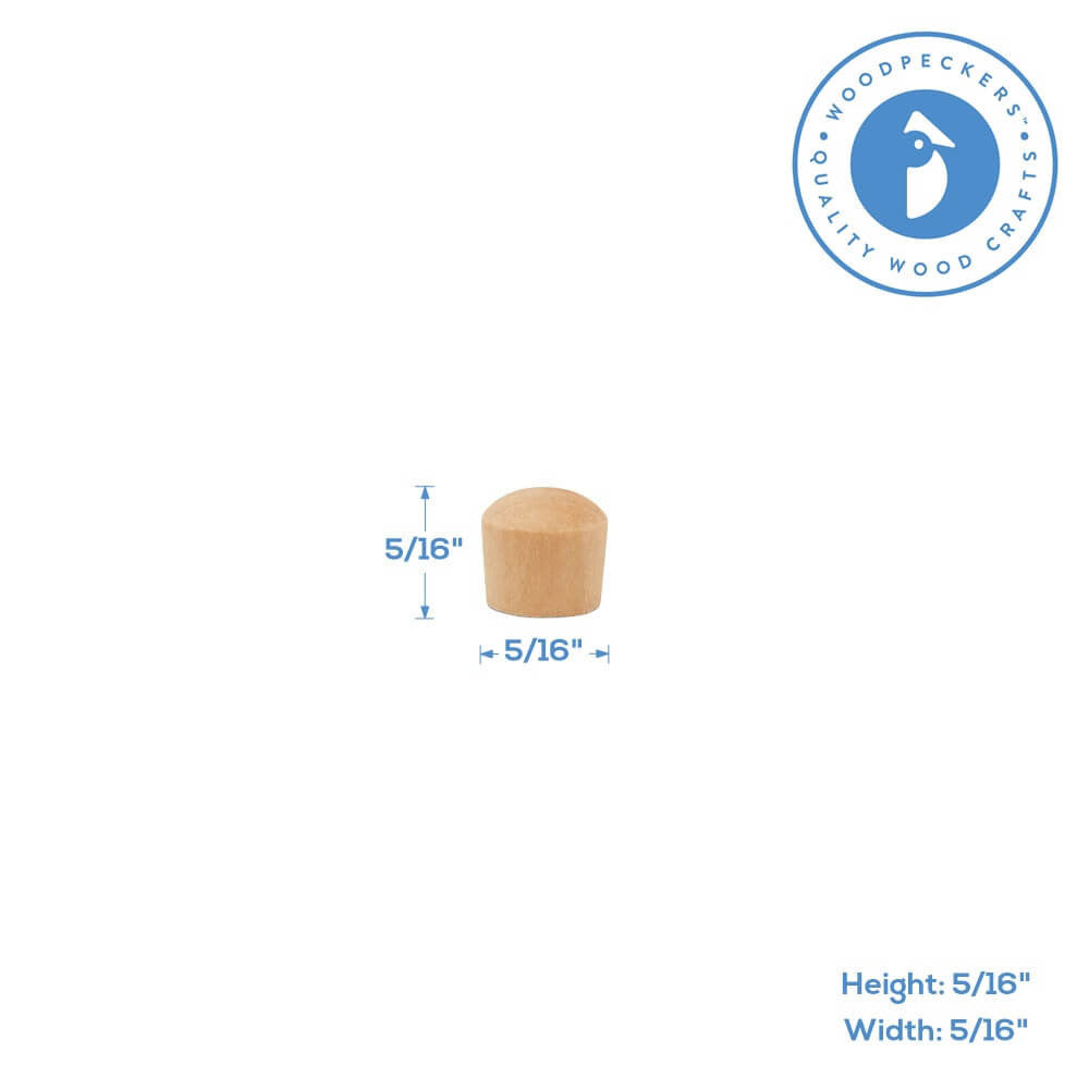 5/16" Maple Roundhead Plug