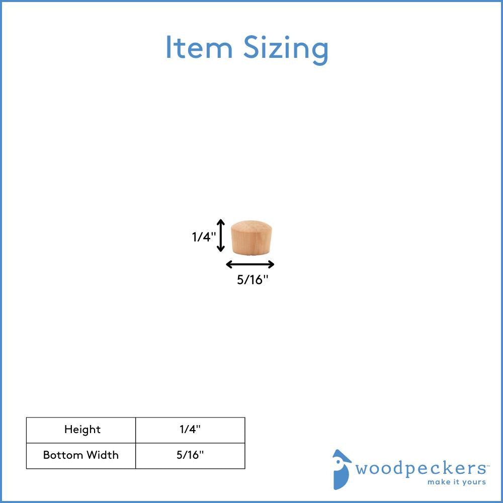 Woodpeckers Crafts 5/16" Oak Roundhead Plug