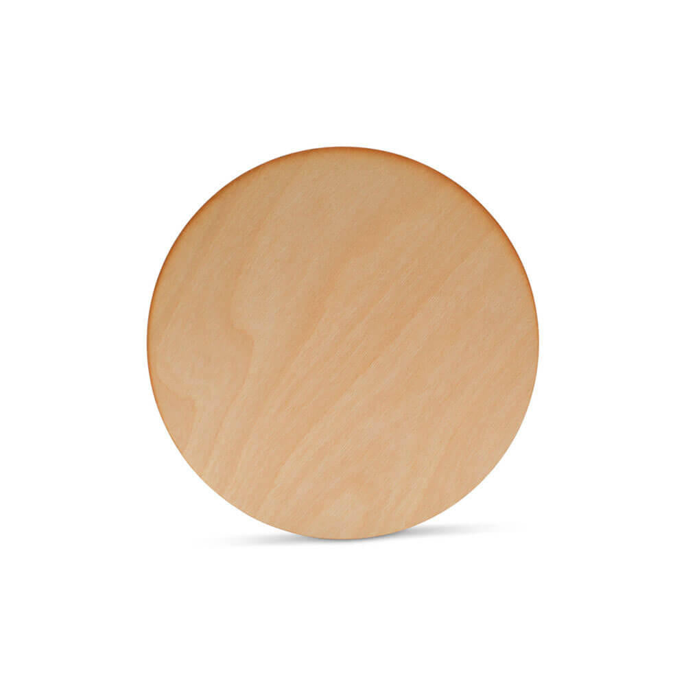 Woodpeckers Crafts 6" Circle Wooden Cutout, 1/8" Thick, Dark Edged