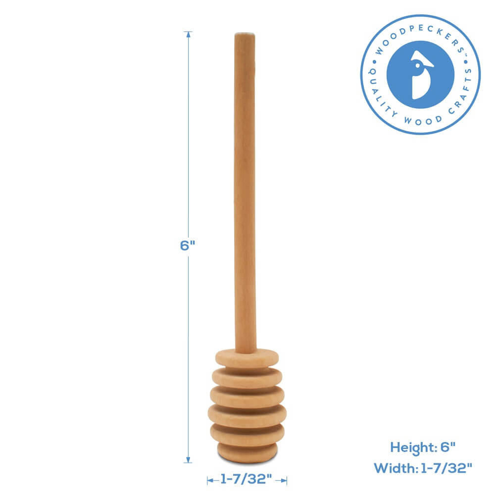 Woodpeckers Crafts 6" Honey Dipper