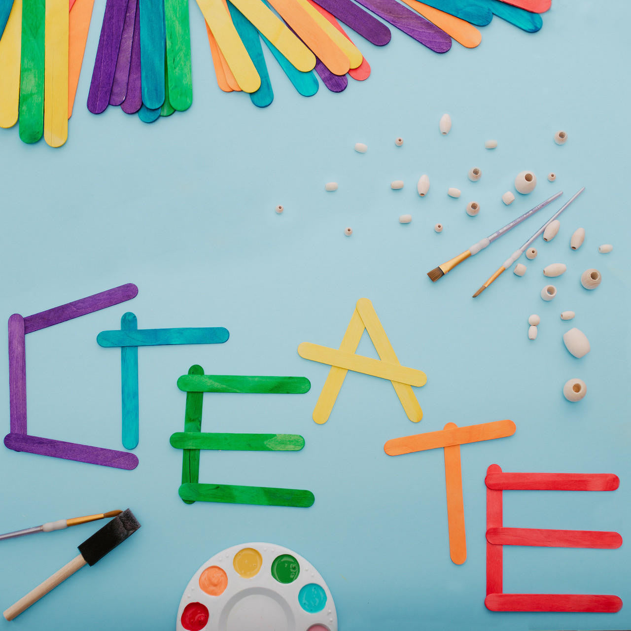 Woodpeckers Crafts 6" Jumbo Colored Popsicle Stick, Pack of 100