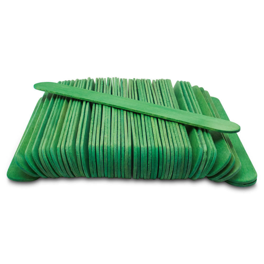 Woodpeckers Crafts 6” Jumbo Green Popsicle Sticks, Pack of 100