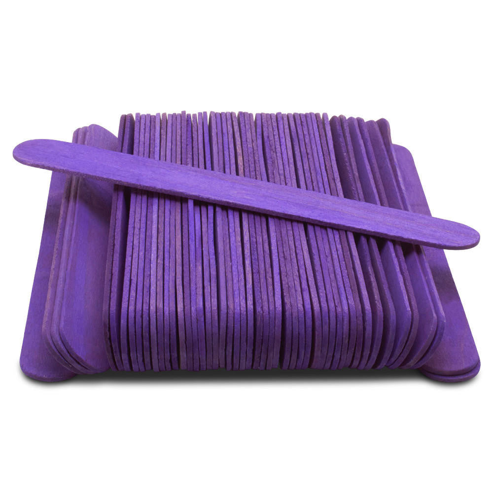 Woodpeckers Crafts 6” Jumbo Purple Popsicle Sticks, Pack of 100