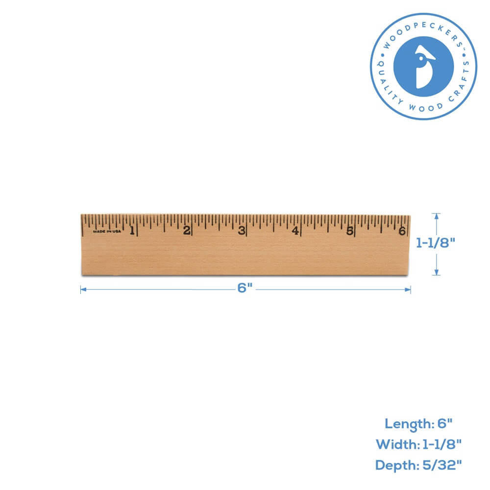 Woodpeckers Crafts 6" Ruler