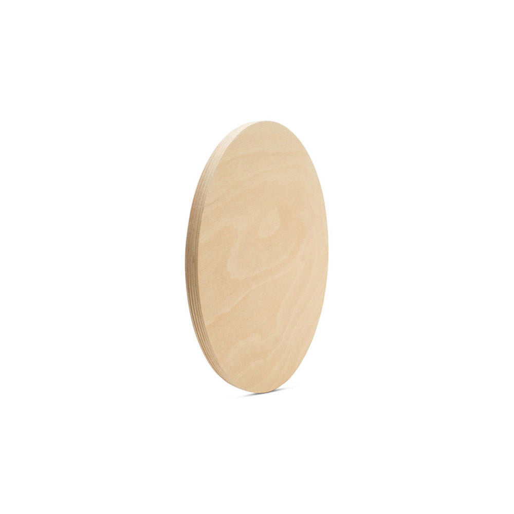 7" Circle Wooden Cutout, 1/2" Thick