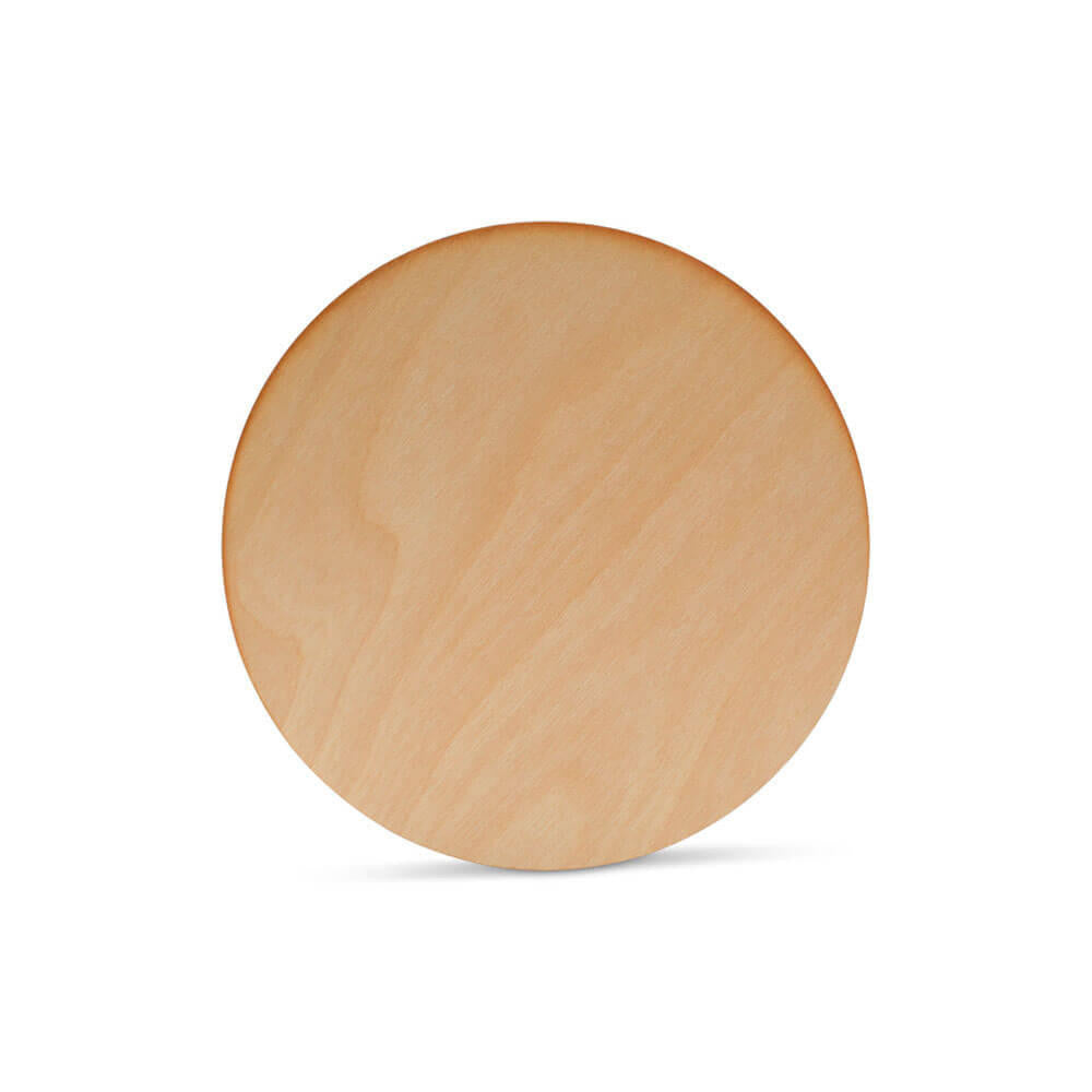 Woodpeckers Crafts 7" Circle Wooden Cutout, 1/8" Thick, Dark Edged