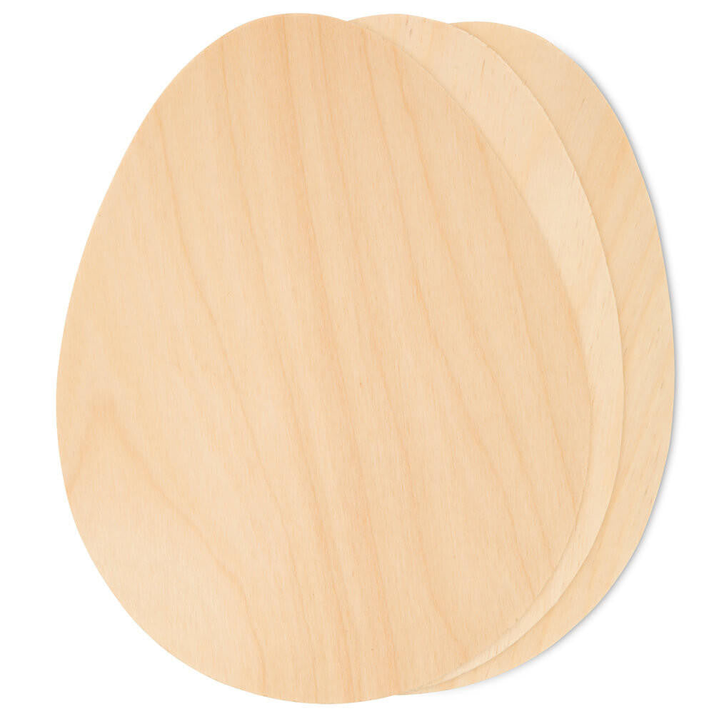 Woodpeckers Crafts 7" Easter Egg Wooden Cutout, 7" X 5-1/2" X 1/8