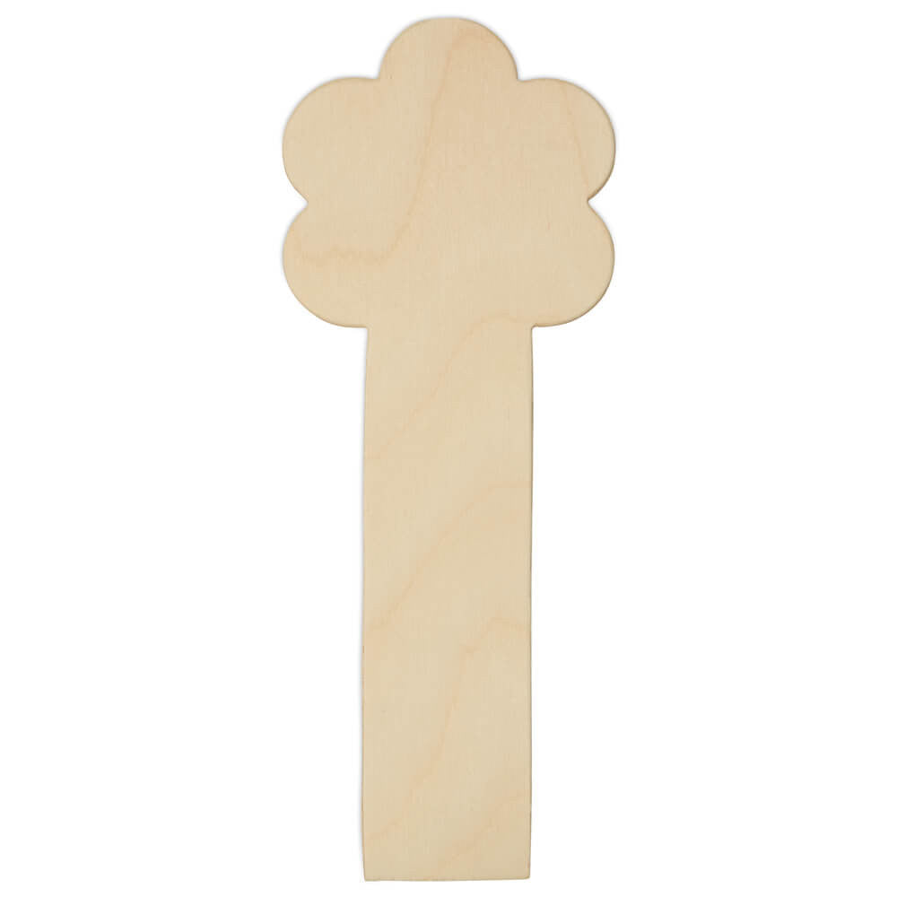 Woodpeckers Crafts 8-1/2" Flower Bookmark Wood Cutout