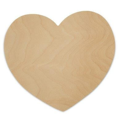Woodpeckers Crafts 8-1/2" Heart Wooden Cutout, 8-1/2" X 8" X 1/8"