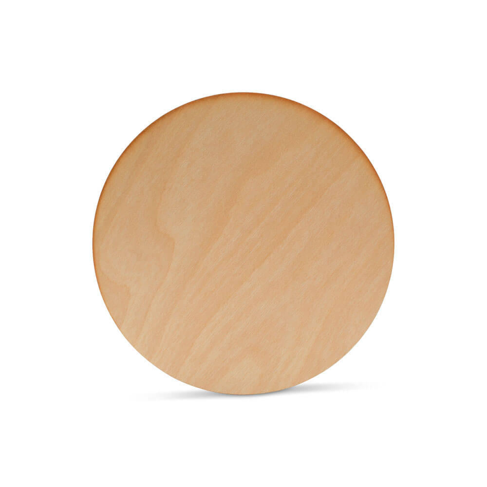 Woodpeckers Crafts 8" Circle Wood Cutout, 1/8" Thick, Dark Edged