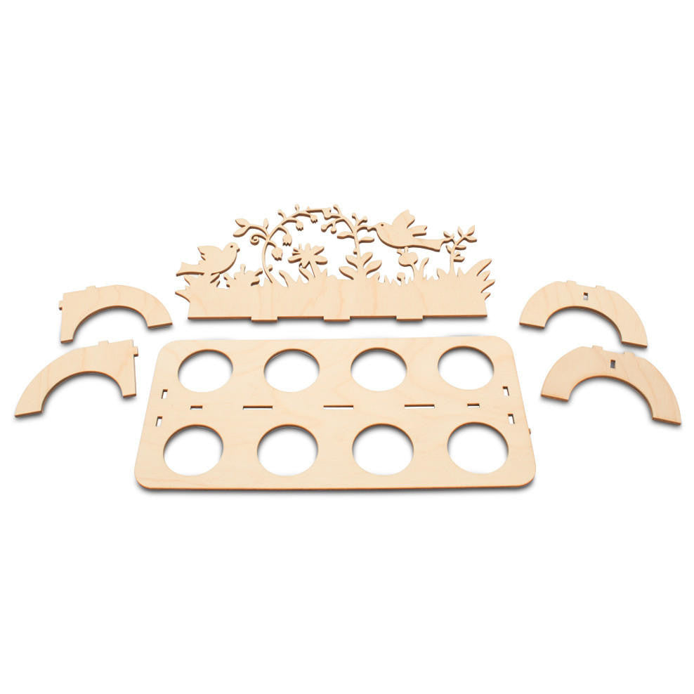 Woodpeckers Crafts 8-Egg Display Garden Scene Kit