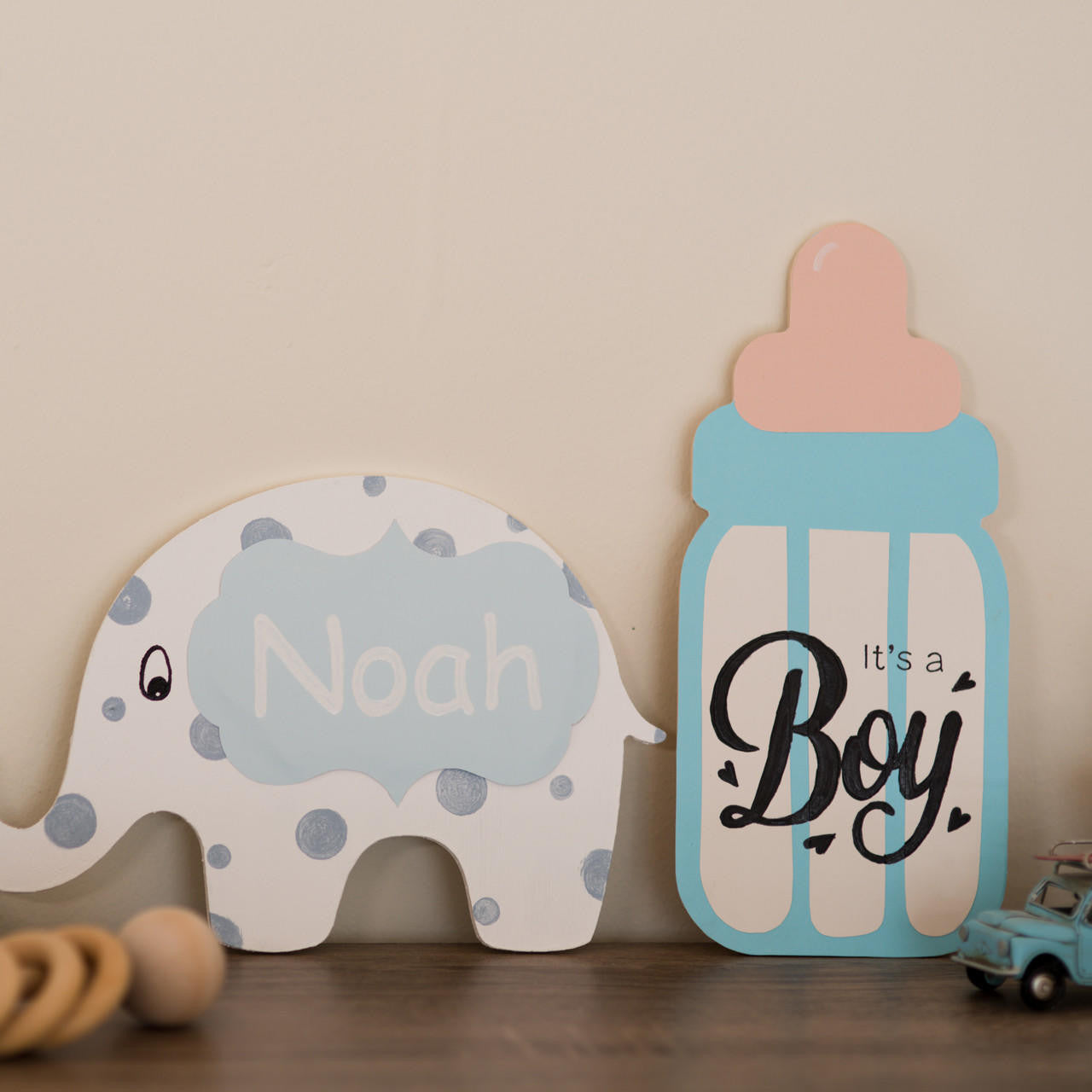 Woodpeckers Crafts 8" Wood Baby Elephant Cutout, 8" x 3.5" x 1/4"