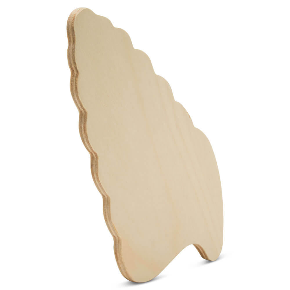 Woodpeckers Crafts 8" Wood Conch Shell Cutout, 8" x 4.25" x 1/4"