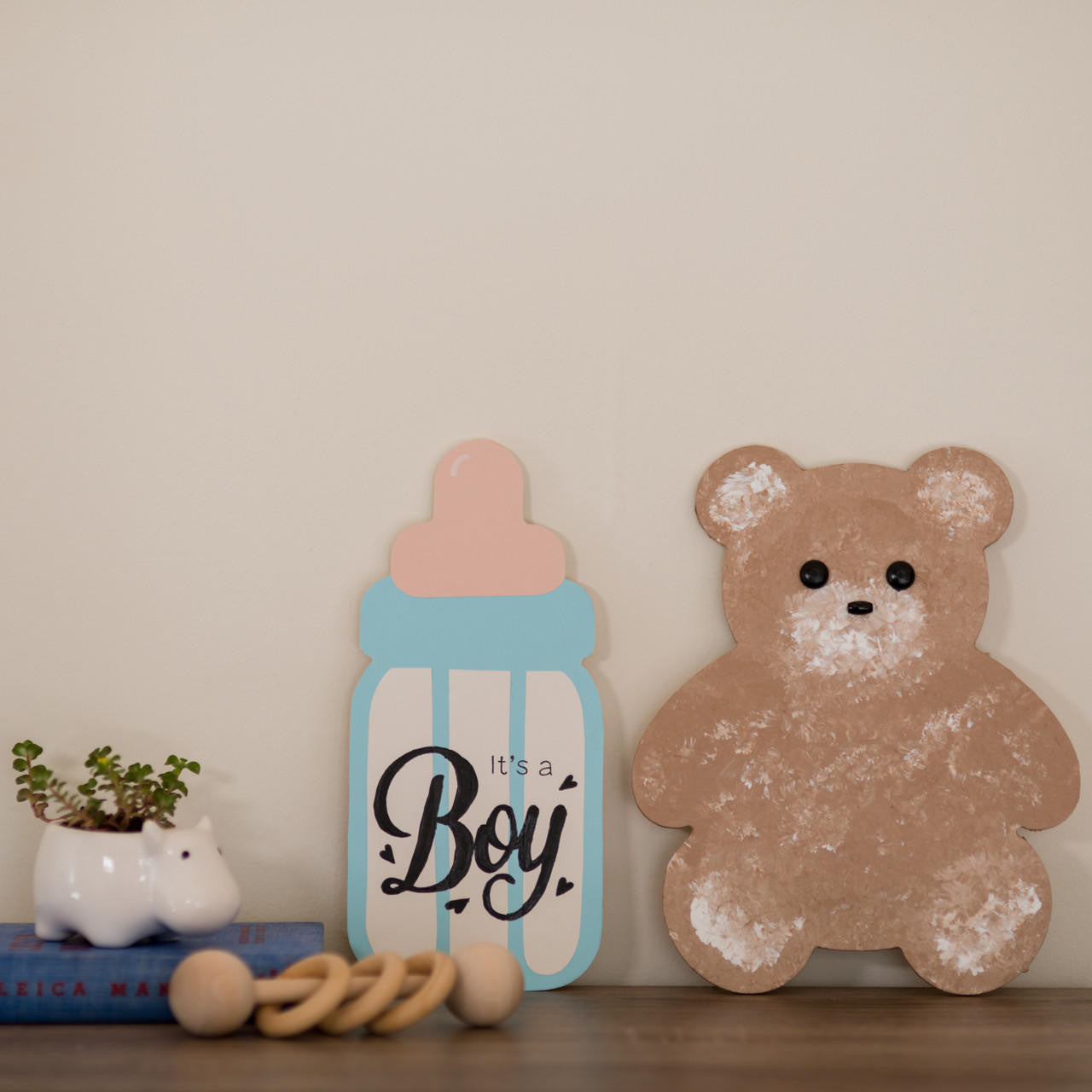 Woodpeckers Crafts 8" Wood Teddy Bear Cutout, 8" x 6.5" x 1/4"