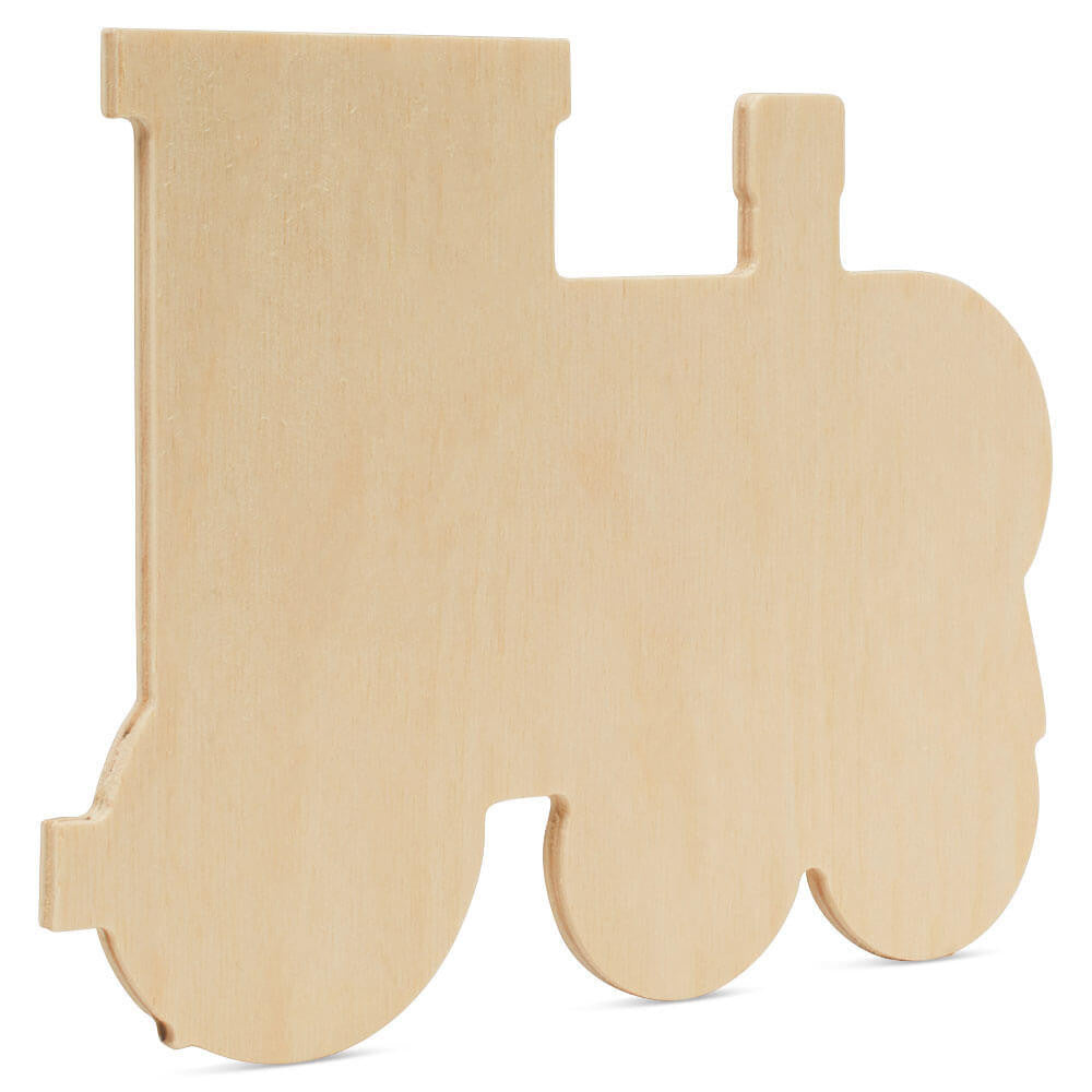 Woodpeckers Crafts 8" Wood Train Cutout, 8" x 6.5" x 1/4"