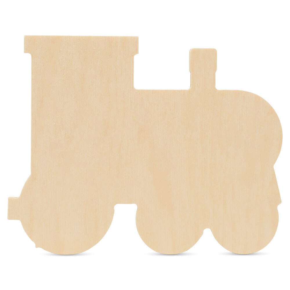 Woodpeckers Crafts 8" Wood Train Cutout, 8" x 6.5" x 1/4"