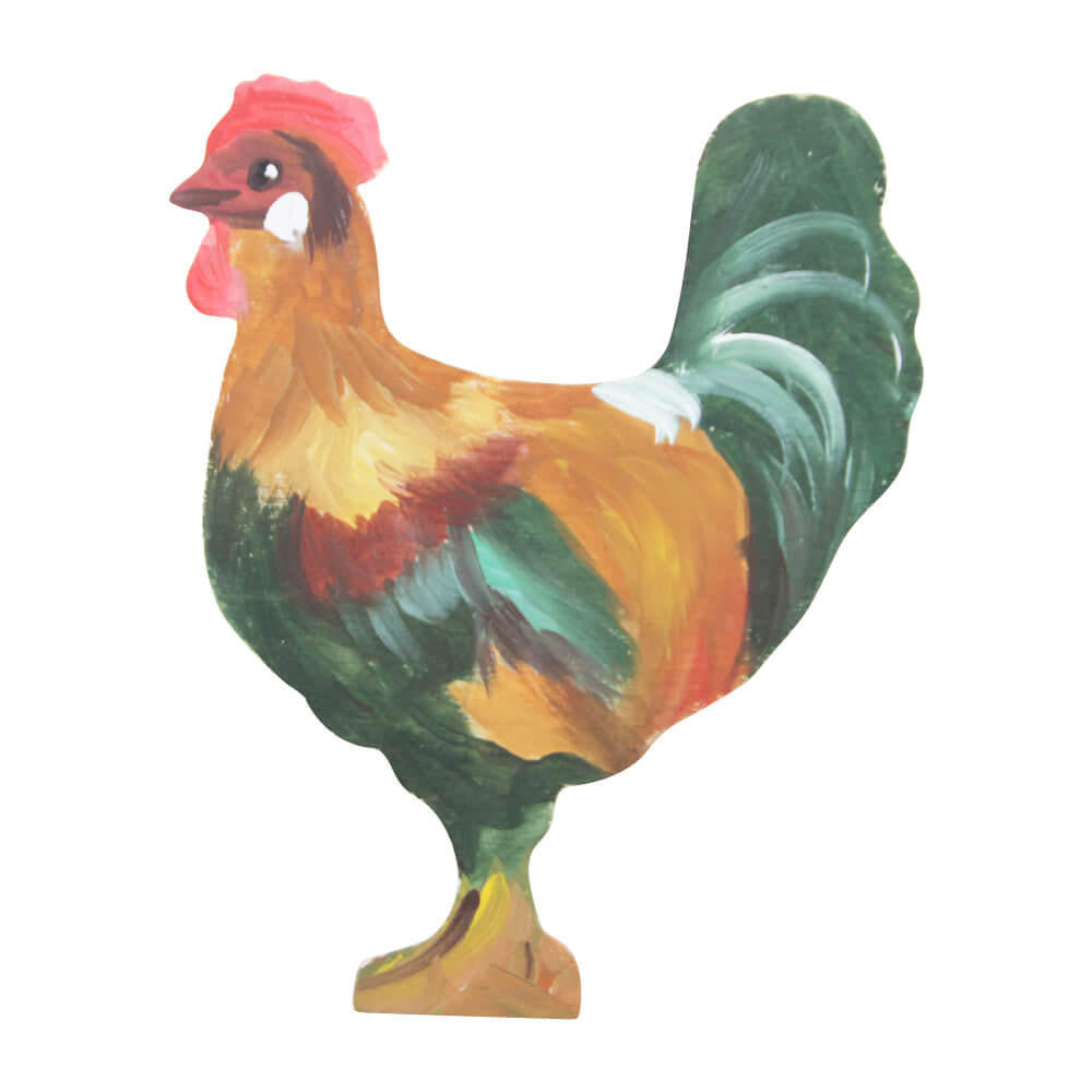 Woodpeckers Crafts 9-3/4" Wooden Rooster Cutout