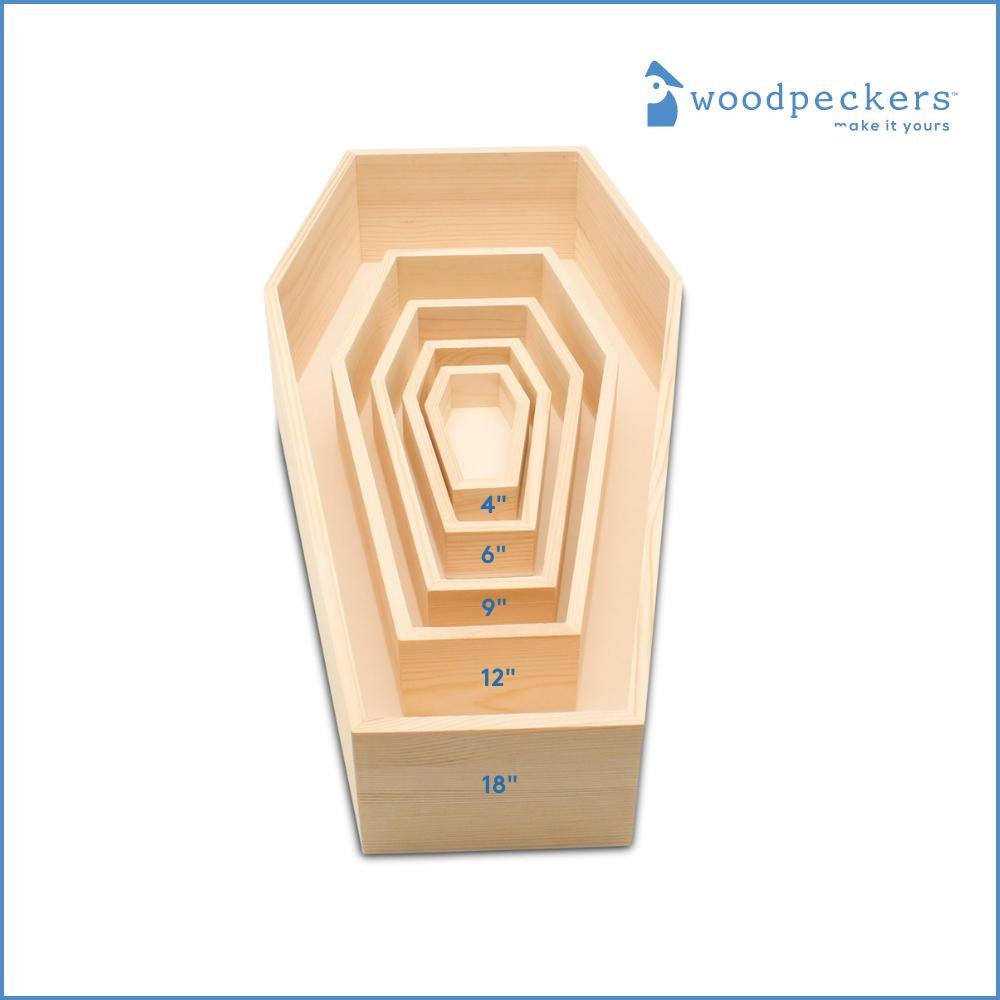 Woodpeckers Crafts 9" Deep Coffin Tray