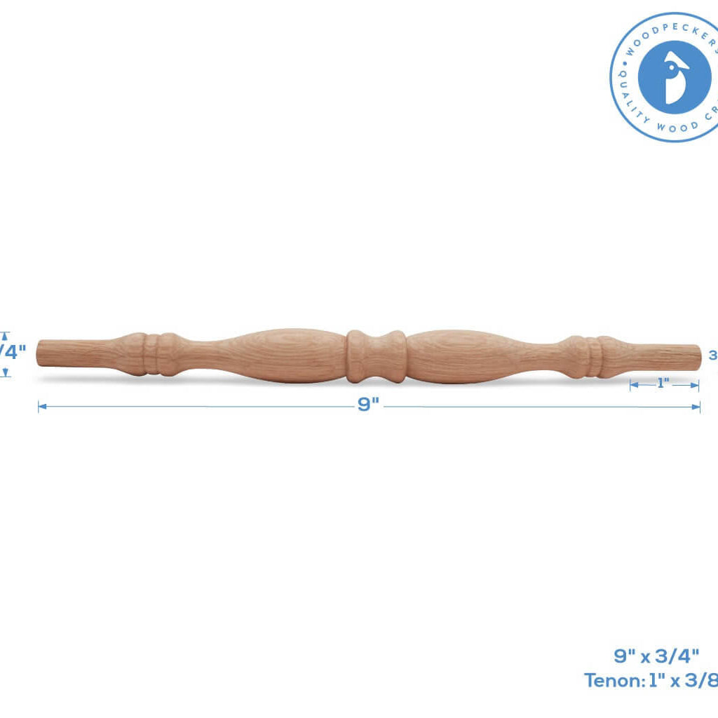 Woodpeckers Crafts 9" Oak Spindle