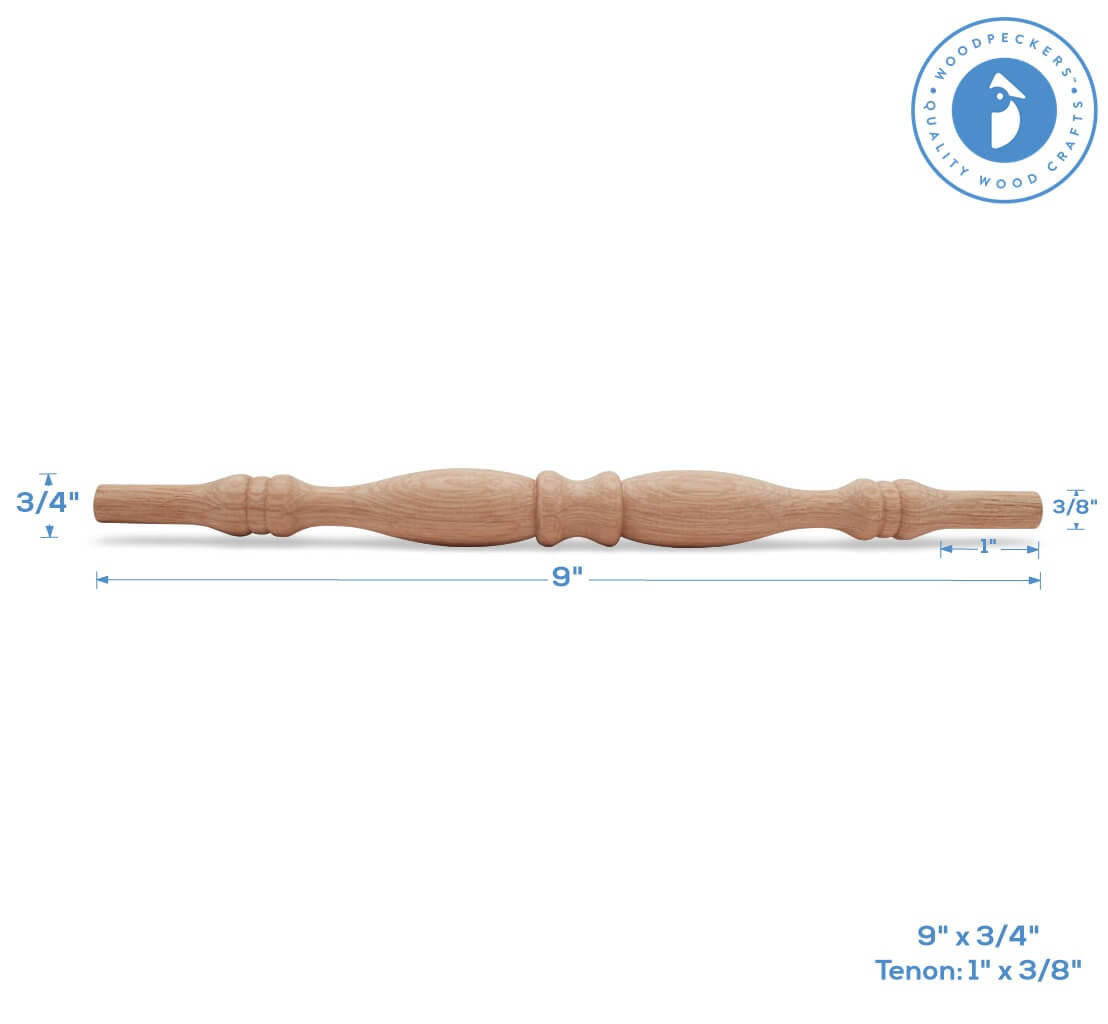 9" Oak Spindle