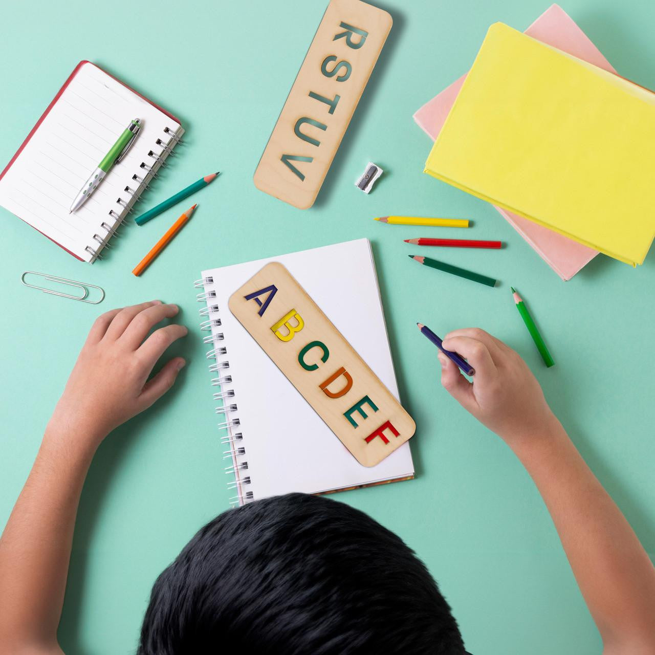 Woodpeckers Crafts Alphabet Stencil