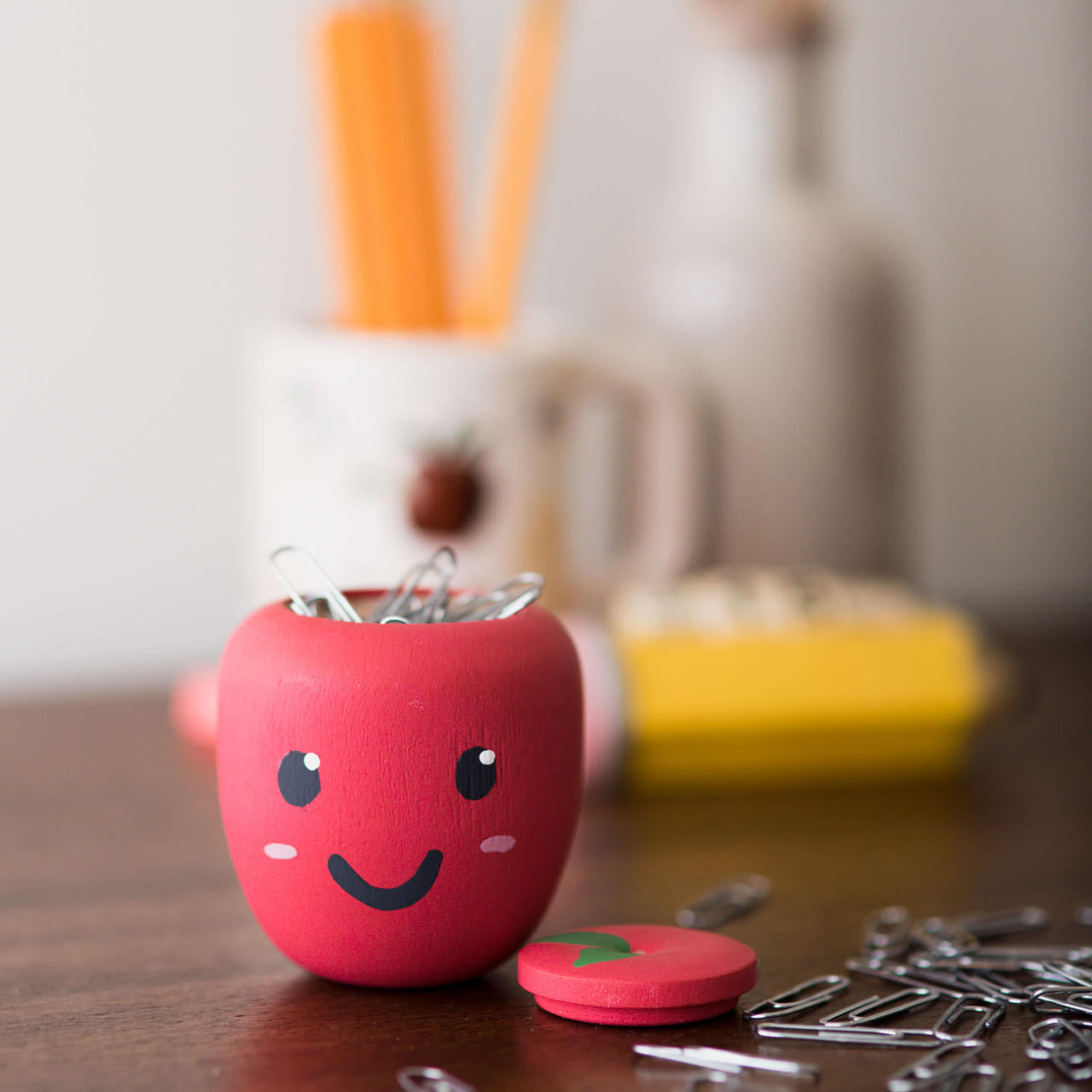 Woodpeckers Crafts Apple Trinket Box