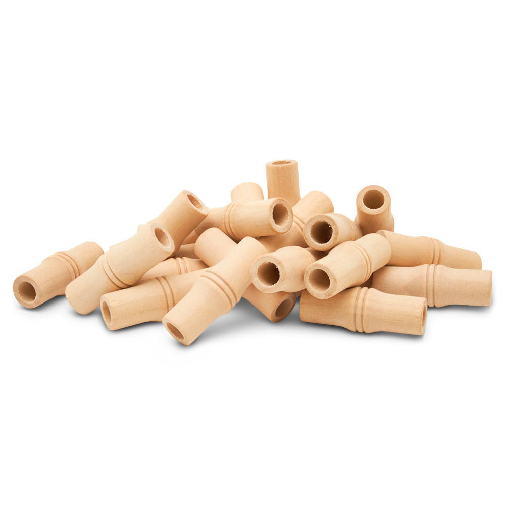 Woodpeckers Crafts Bamboo Wood Beads, 1-5/8”