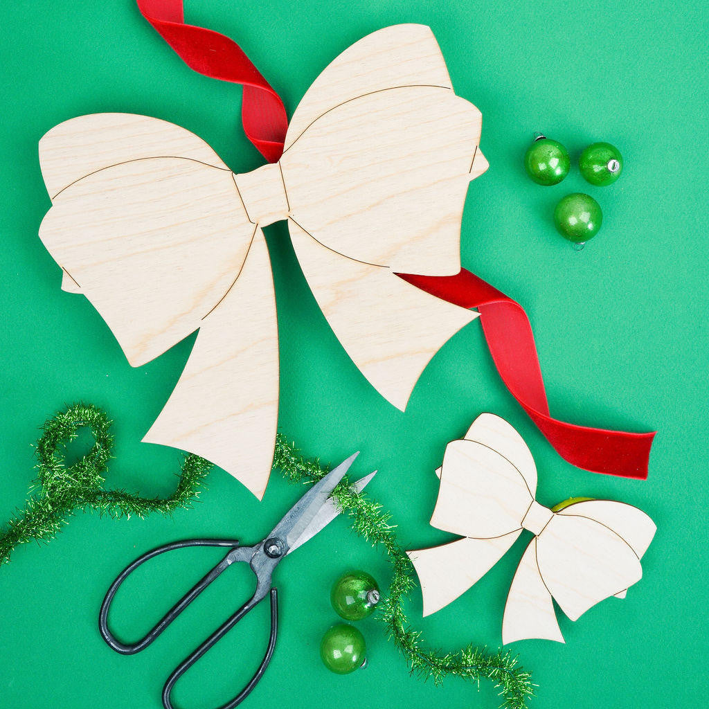 Woodpeckers Crafts Bow Cutout