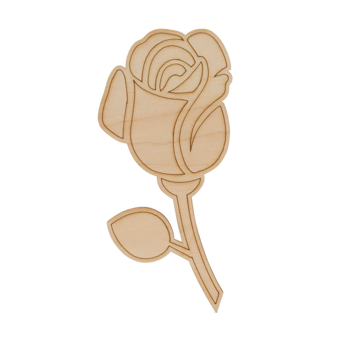 Woodpeckers Crafts Bud Rose Cutout