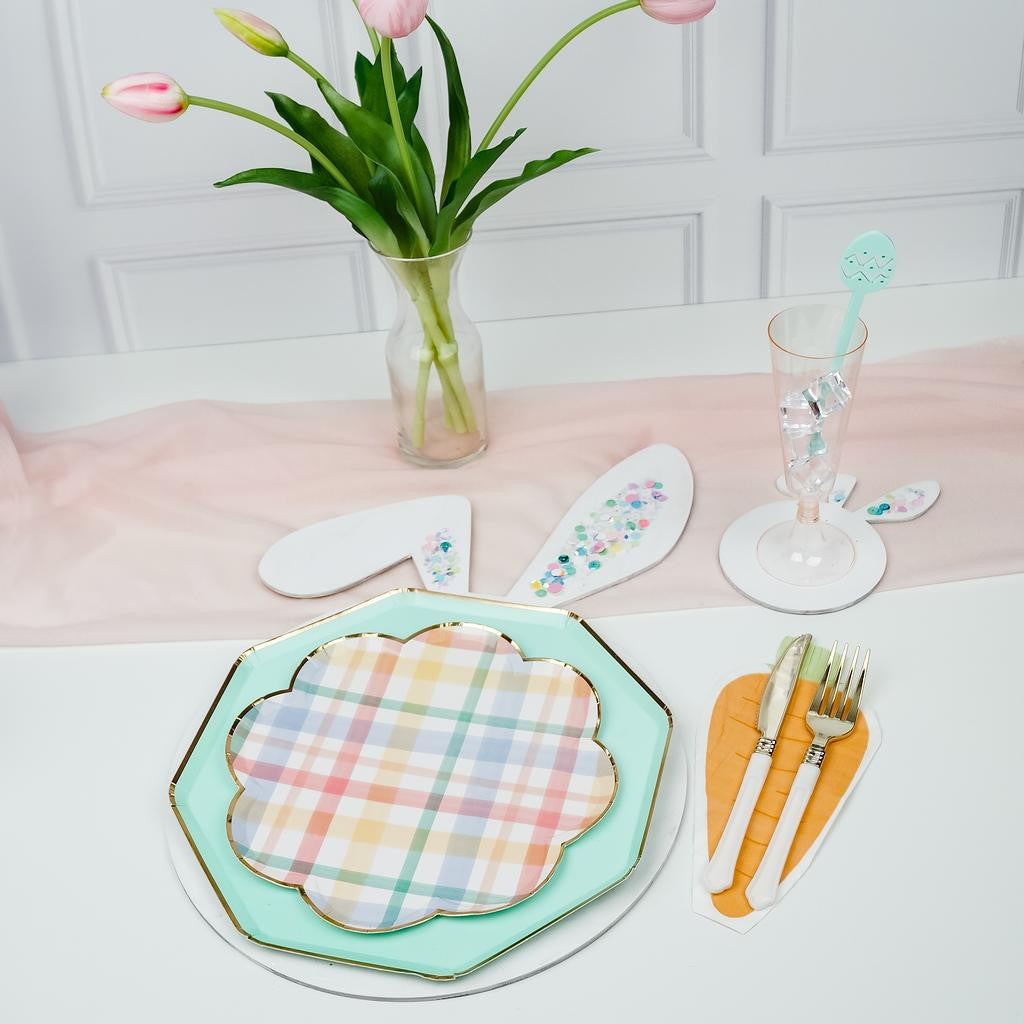 Bunny Face with Floppy Ear Coasters & Chargers