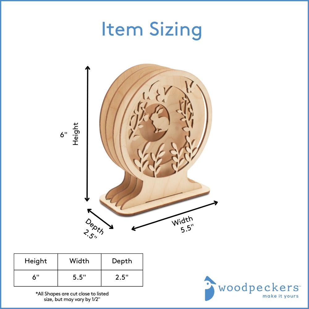 Woodpeckers Crafts Bunny in the Branches Layer'em, 5-Piece Kit