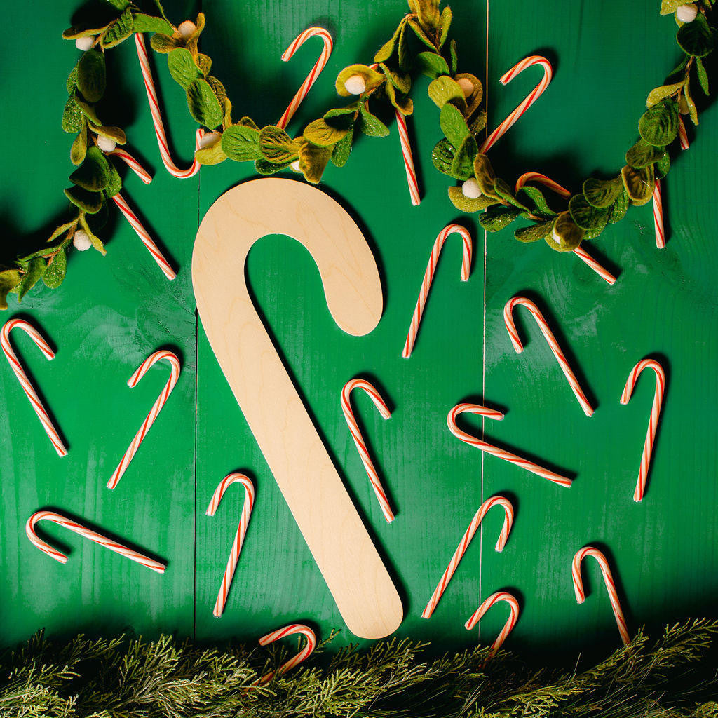 Candy Cane Cutout Jumbo 18"L x 7.3"W