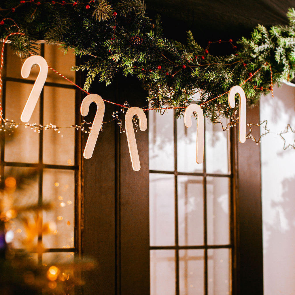 Woodpeckers Crafts Candy Cane Cutout Small 6"L x 2.5"W