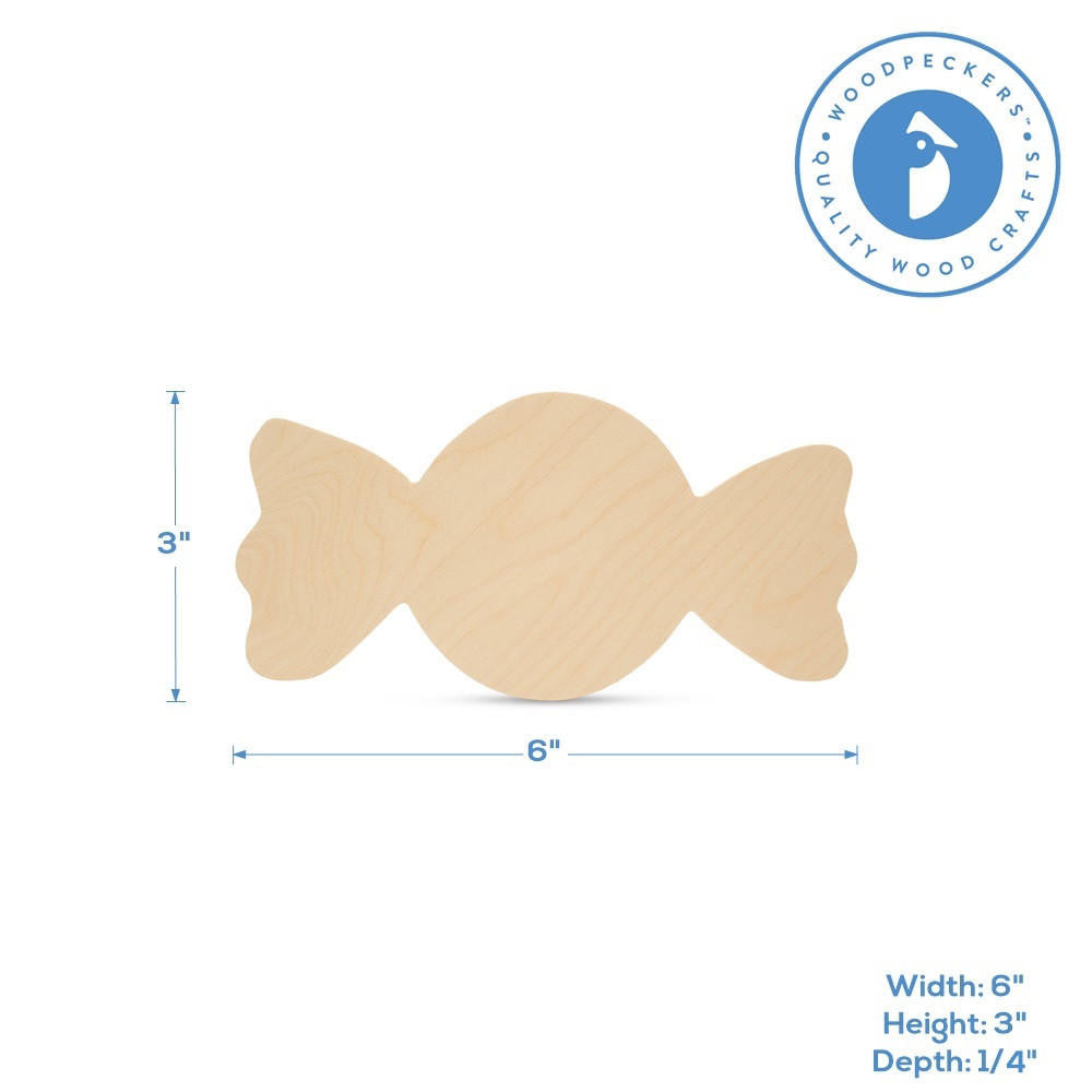 Candy Cutout Small 6" X 3"