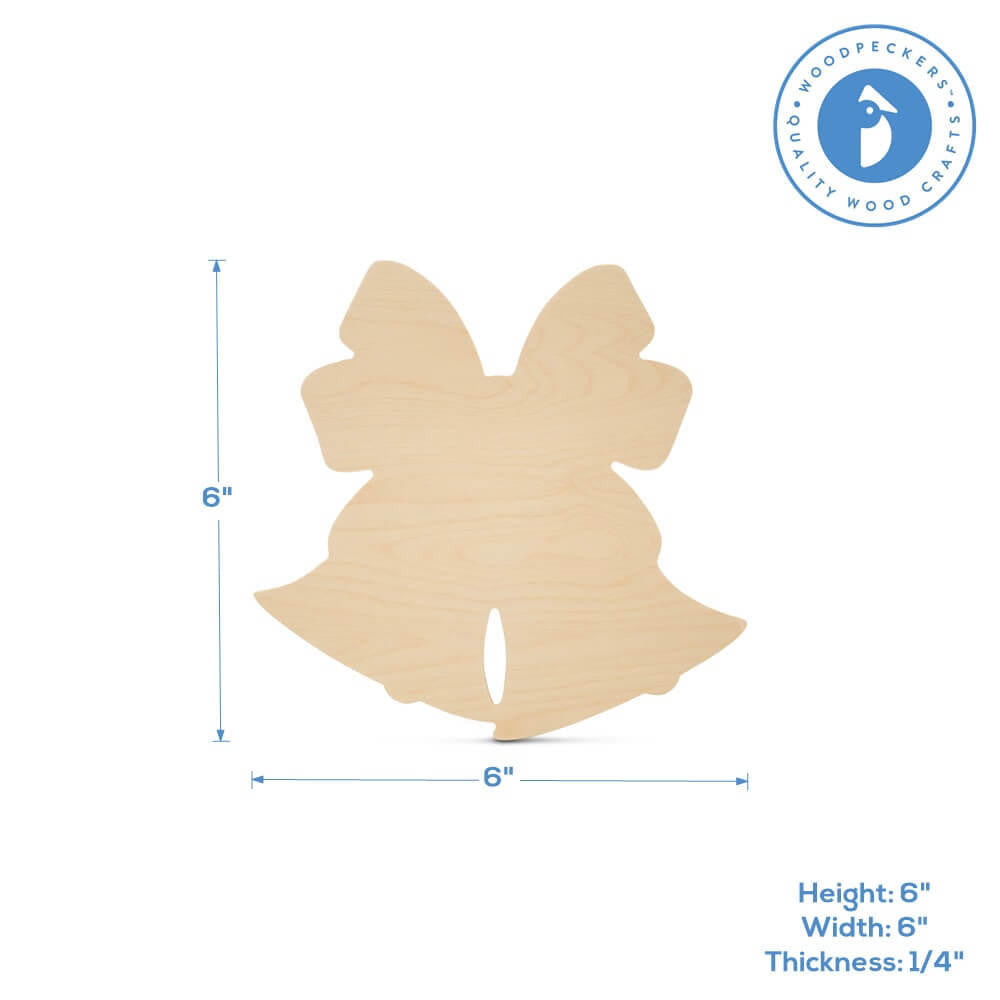 Christmas Bells Cutout Small 6" X 6"