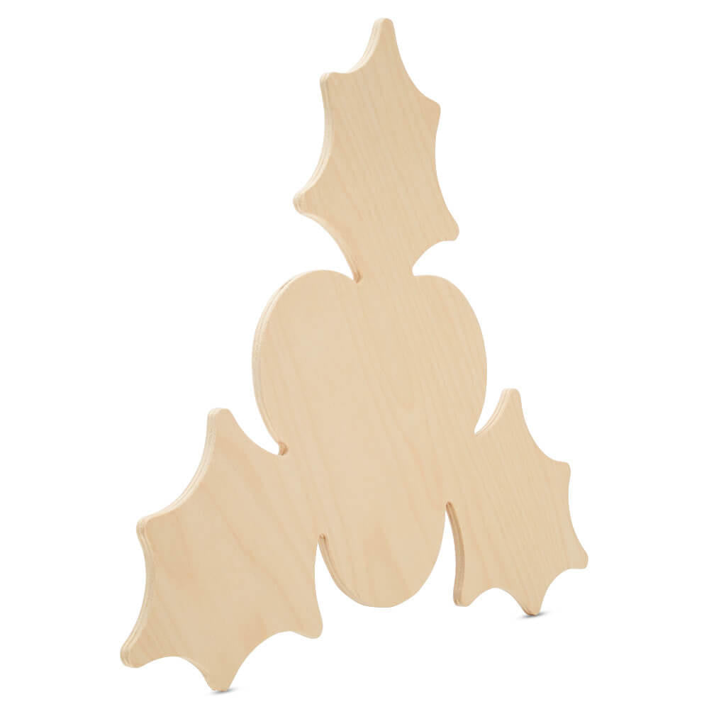 Christmas Holly Cutout Medium 12" X 12"