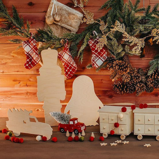 Woodpeckers Crafts Christmas Nutcracker Cutout 6" X 2.23"