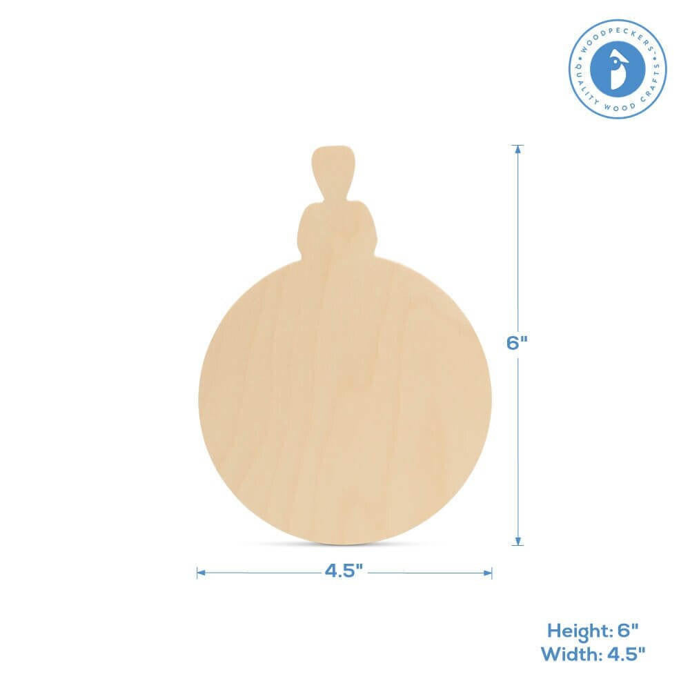 Christmas Ornament Cutout 6" x 4-1/2"
