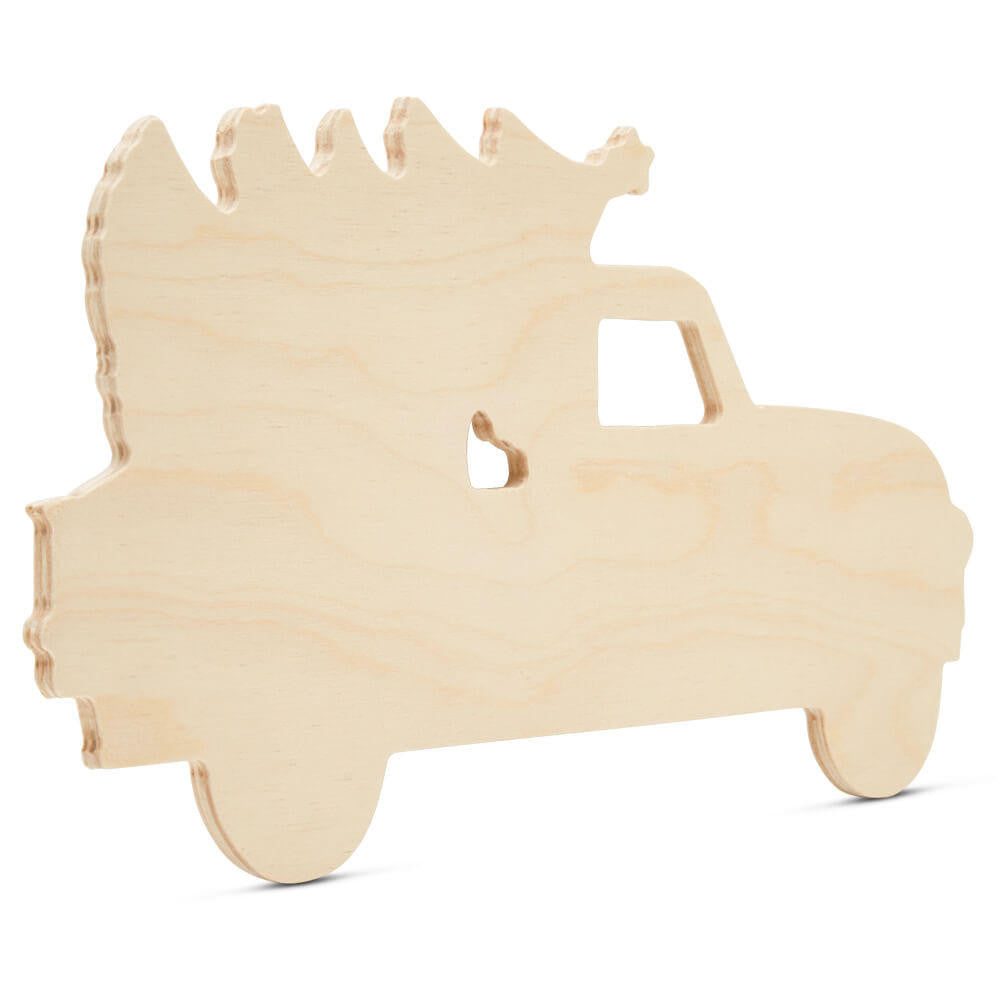 Woodpeckers Crafts Christmas Pickup Truck Cutout 12" X 6-1/4"