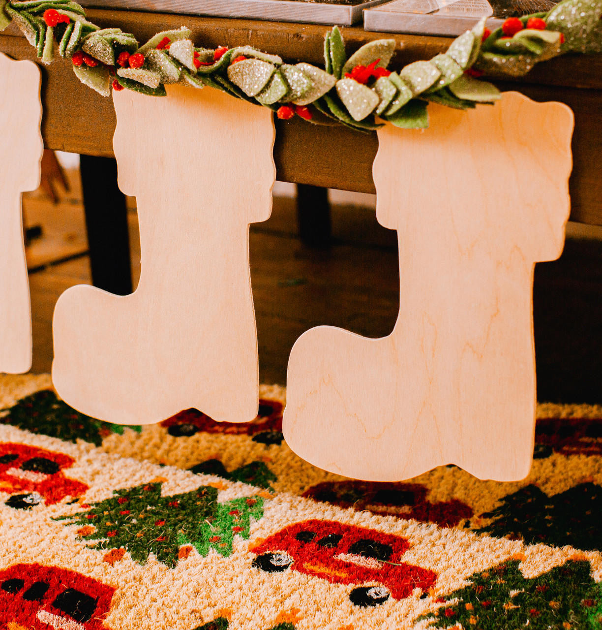 Christmas Stocking Cutout Large 12" x 8.5"