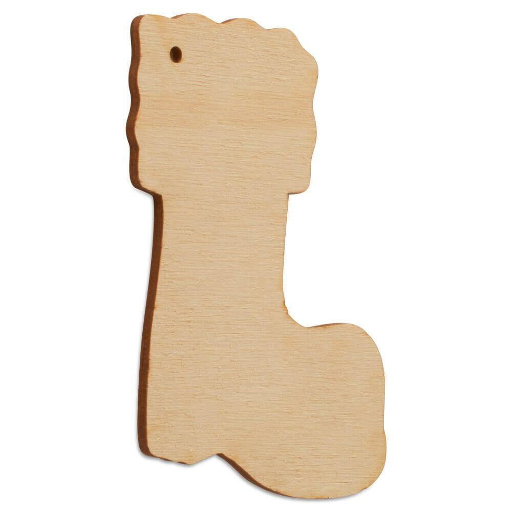 Woodpeckers Crafts Christmas Stocking Cutout with Hole, 4"