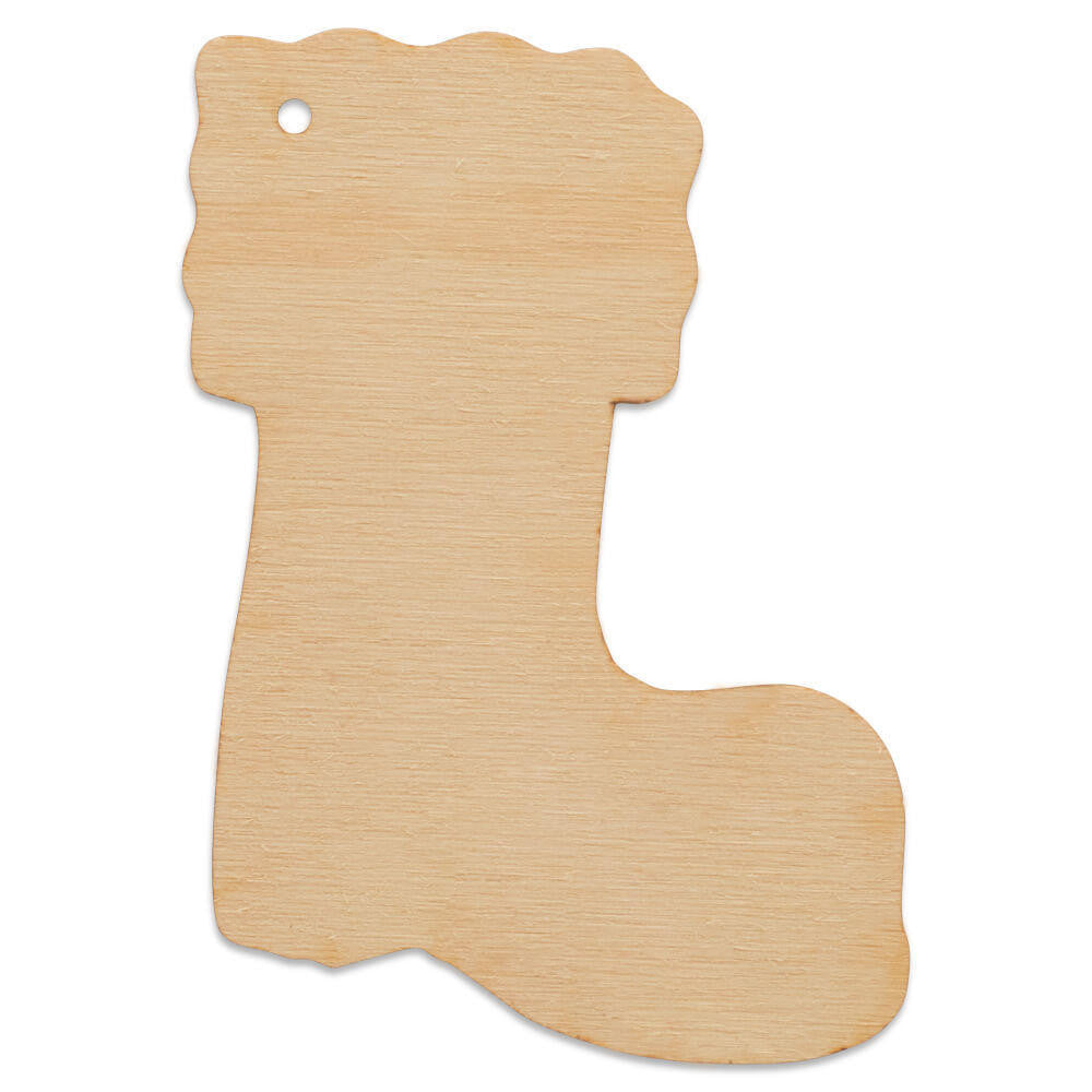 Woodpeckers Crafts Christmas Stocking Cutout with Hole, 4"