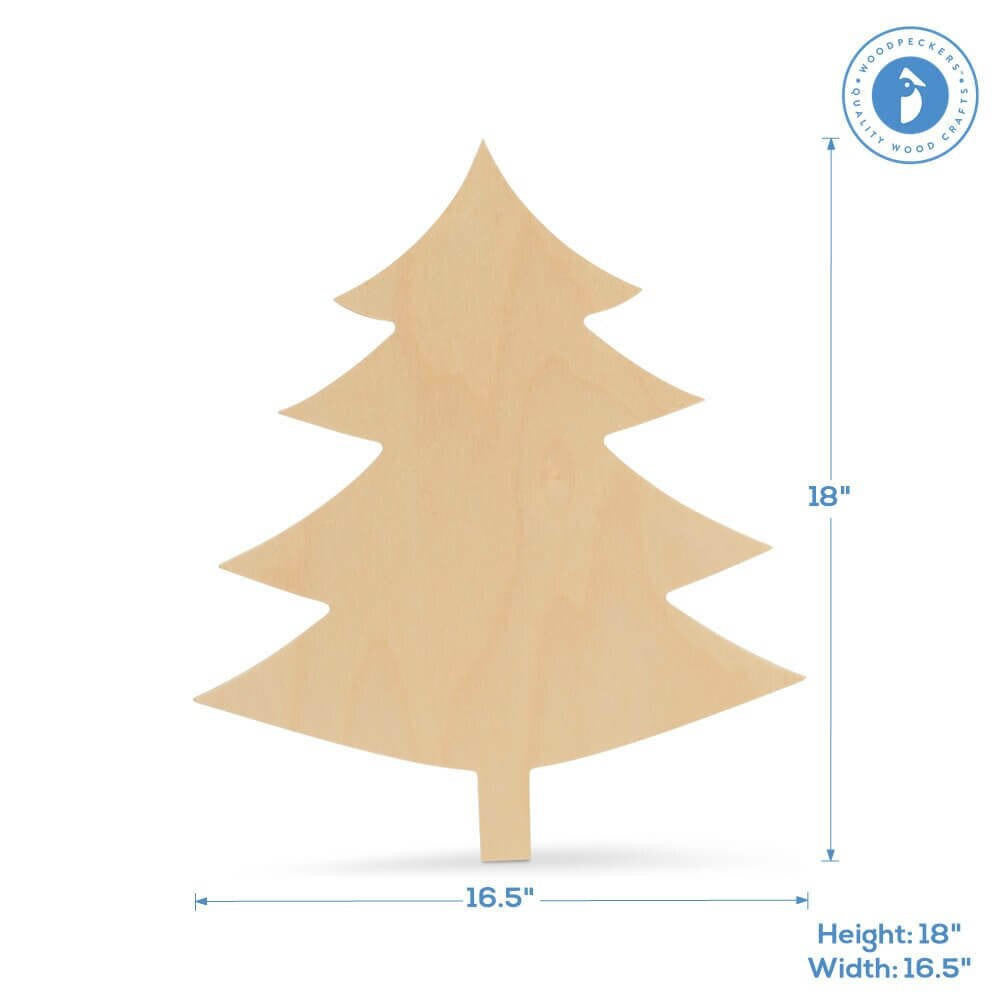 Christmas Tree Cutout Jumbo 18"L x 16.5"W