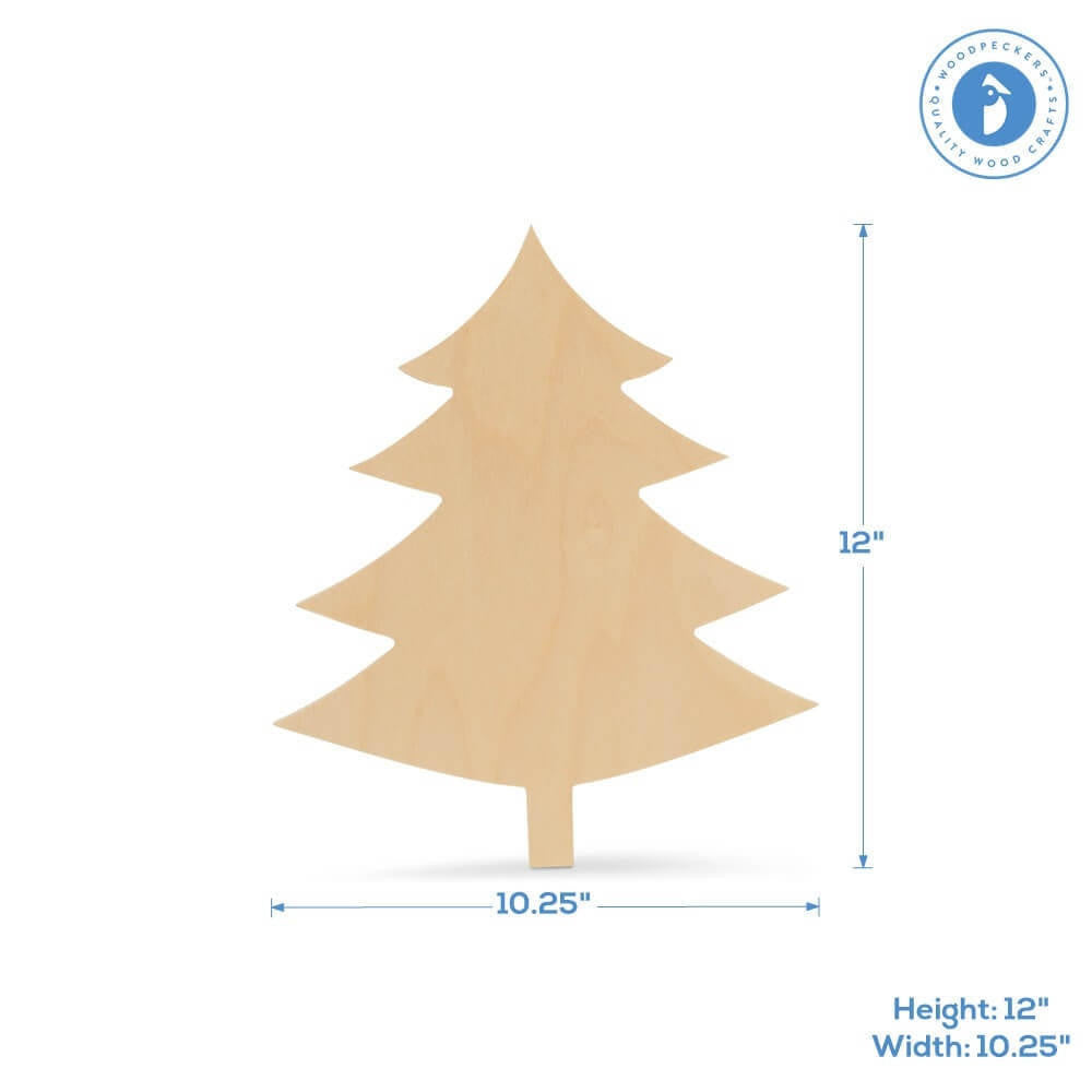 Christmas Tree Cutout Large 12"L x 10.25"W