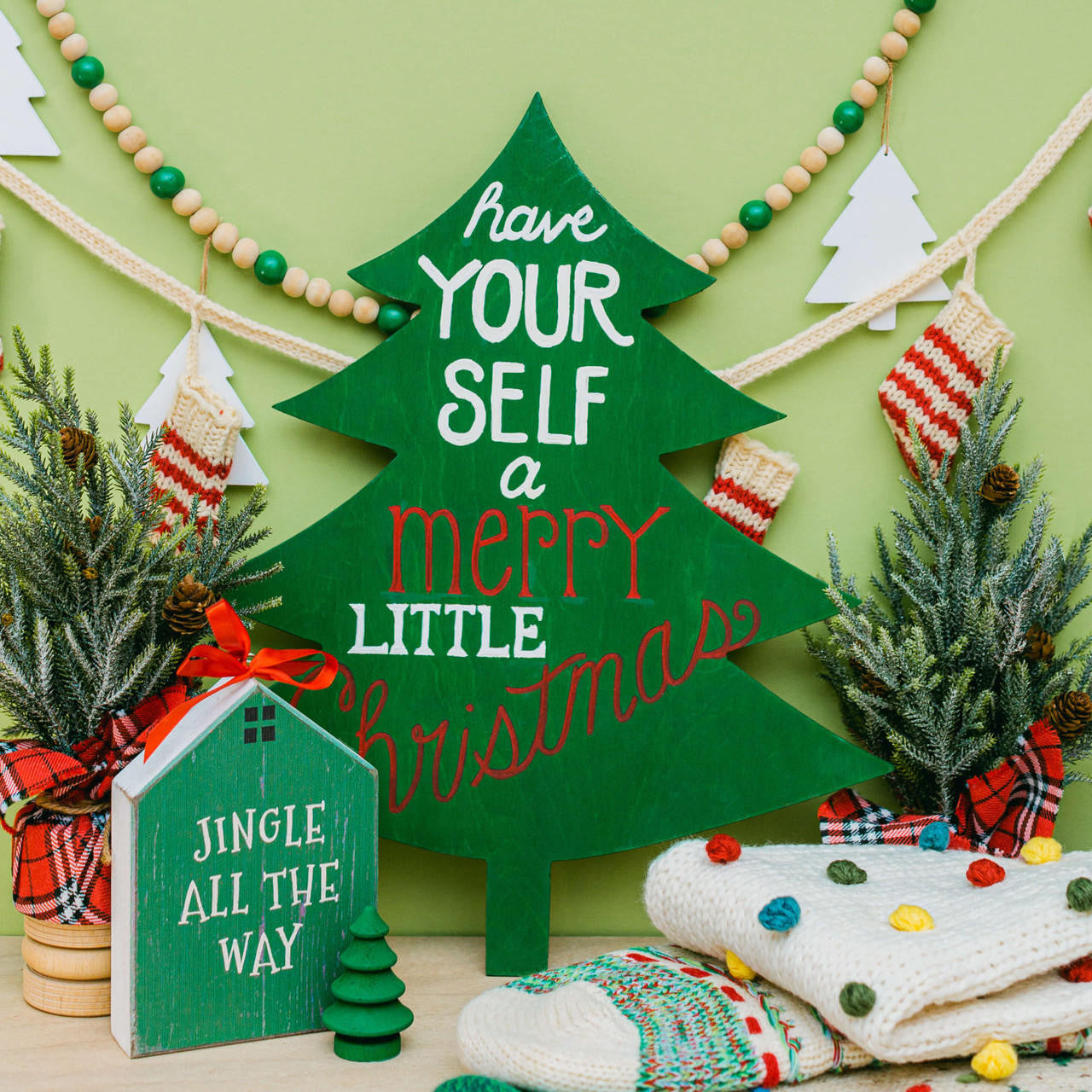 Woodpeckers Crafts Christmas Tree Cutout Small 6"L x 5.2"W